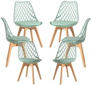 Pack 6 Cadeiras Mima - Celadon