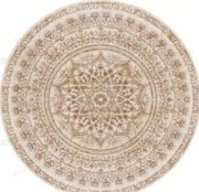 Tapete redondo SONGMICS HOME, 120 cm, tapete para sala de estar, antiderrapante, decoração fofa, para sala de estar, quarto, lavável à máquina, estilo boho, bege cappuccino TAR051K01