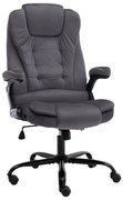 vidaXL Cadeira de escritório veludo cinzento-escuro
