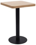 vidaXL Mesa bistrô 50x50 cm MDF castanho-claro