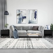 vidaXL Mesas de centro 2 pcs 50x46x50 cm derivados de madeira preto