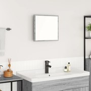 Espelho de Casa de Banho LED Cinza Sonoma 40x8.5x37 cm Madeira de Enge