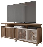 Móvel TV OASIS – 160x38x63,4 cm – MDP Noz e Casca de Ovo com Porta de