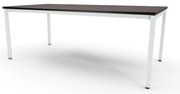 Mesa de Reunião 2400x1200mm - Alfa Branco / Wengué