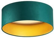 Plafon moderno veludo verde 40cm incl. LED regulável em 3 níveis - Sue Moderno