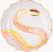 Prato de sobremesa em porcelana fine bone china Snakey