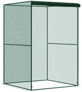 Outsunny Estufa para Cultivo de Plantas com Porta Enrolável e Estrutura de Aço para Jardim Varanda Pátio 120x120x180 cm Verde | Aosom Portugal
