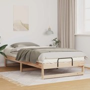 vidaXL Estrutura de Cama com Alças Castanho 100 x 200 cm