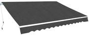 vidaXL Toldo dobrável manual 450 cm antracite