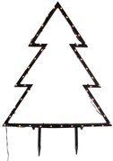 Holofote de Árvore de Natal Preto 71cm incl. LED IP44 - Kas