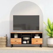vidaXL Móvel de TV 100x33x46 cm acácia maciça/derivados de madeira