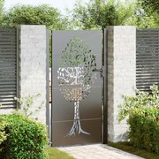 vidaXL Portão de Jardim Preto 105 x 175 cm Aço com Revestimento em Pó