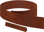 vidaXL Acabamento para Gramado 4 pcs Ferro Enferrujado