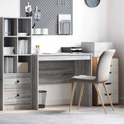 vidaXL Secretária Cinza Cinza sonoma Madeira laminada 90 x 50 x 76 cm