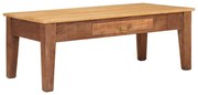 vidaXL Mesa de centro com gaveta Castanho 110 x 55 x 40 cm