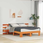 vidaXL Estrutura da Cama com gaveta Castanho 160 x 200 cm