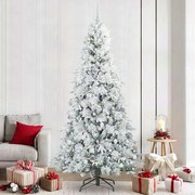 vidaXL Árvore de Natal Articulada Artificial Branco 240 cm PE e PVC