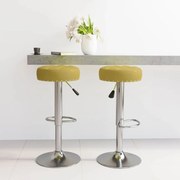 vidaXL Bancos de bar 2 pcs tecido verde