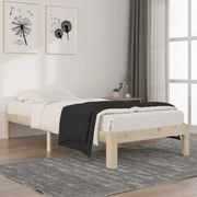 vidaXL Estrutura de cama 90 x 200 cm madeira de pinho maciça