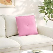 vidaXL Travesseiro para Costas Rosa 50 x 19 x 45 cm tecido