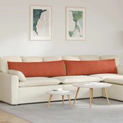 vidaXL Travesseiros de Sofá 2 pcs Laranja Vermelho 145 x 40 cm