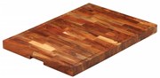 vidaXL Tábua de cortar 60x42x4 cm madeira de acácia maciça