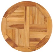 vidaXL Base de mesa giratória madeira de teca maciça