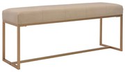 vidaXL Banco 120 cm veludo bege
