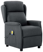 vidaXL Cadeira de massagem Cinzento escuro 67.5 x 93.5 x 101.5 cm