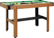 vidaXL Mesa de bilhar 122x61x76 cm castanho