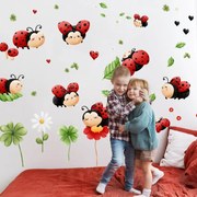 Adesivo parede infantil - Joaninhas alegres