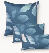 Fronha de almofada em cetim de algodão com padrão floral Marino