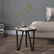 vidaXL Mesa de centro Ø35 cm MDF carvalho sonoma