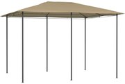 vidaXL Gazebo 3x4x2,6 m 160 g/m² cinzento-acastanhado