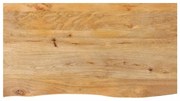 vidaXL Tampo de mesa c/ borda viva 100x60x2,5 cm mangueira maciça