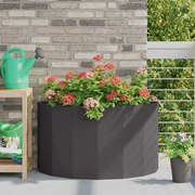 vidaXL Floreira Preto 90 x 45 x 50 cm Aço