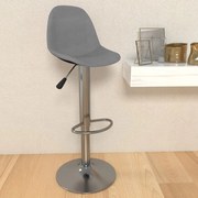 Banco de bar tecido cinzento-claro