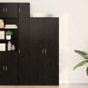 Buffet Alta Carvalho Preto 40x42.5x185 cm Madeira de Engenharia