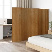 vidaXL Divisória largura 400 cm altura 165 cm bambu castanho