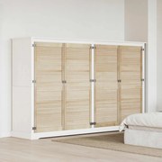 vidaXL Porta de Armário com porta 4 pcs Natural 140,5 x 2,1 x 59,5 cm