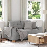 Sofá Loveseat Cinzento Nuvem 120 cm em Tecido vidaXL