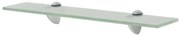 vidaXL Prateleira flutuante vidro 50x10 cm 8 mm