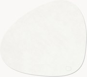 Conjunto de bases de mesa assimétricas em couro artesanais Curve, conjunto de 4
