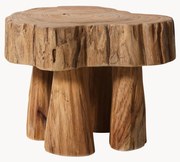 Banco artesanal em madeira de teca Log
