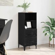 vidaXL Buffet Carvalho preto 34 x 34,5 x 90 cm Madeira processada