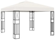 Gazebo 3x3 m tecido creme