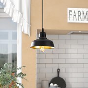 Candeeiro de Teto Berceste – Preto – 19 x 19 cm