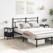 vidaXL Armários de Cabeceira 2 pcs Carvalho Preto 34x36x50 cm Madeira Engenheirada