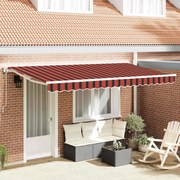 vidaXL Toldo Retrátil Azul Marinho 350x200 cm Poliéster e Alumínio