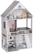 AIYAPLAY Casa de Bonecas com Móveis e Acessórios Casa de Bonecas de Ma